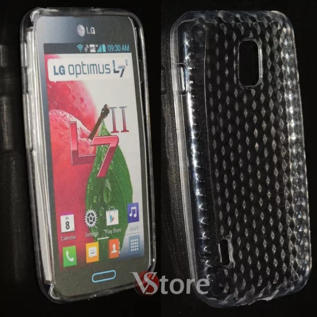 Cover Custodia Per LG L7 II 2 Optimus P710 Trasparente Silicone Gel