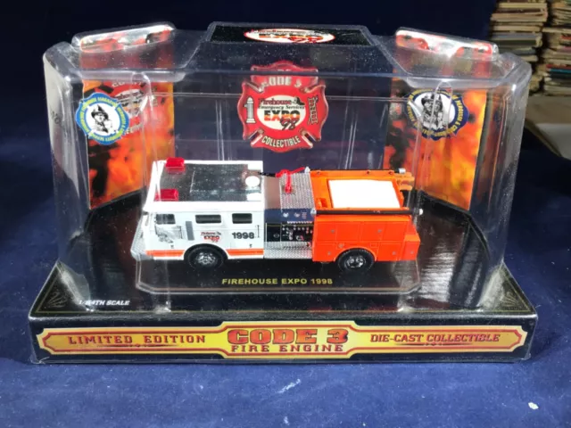 P-38 Code 3 1:64 Scale Die Cast Fire Engine - 1998 Baltimore Show Firehouse Expo