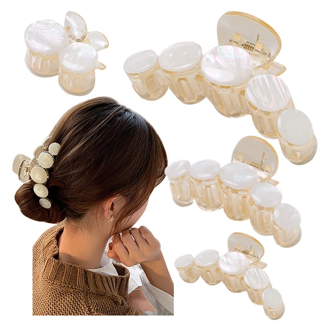Mermaid Color Hairpin Imitation Pearl Large Hairpin Bath Tray Hair Accessories