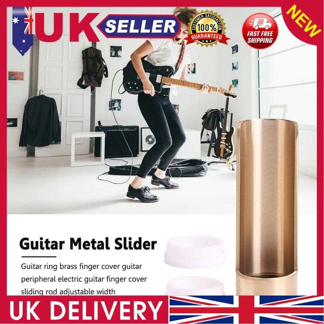 Guitar Slide Bar Metal Finger Smooth Slides for Guitar Ukulele String Instrument
