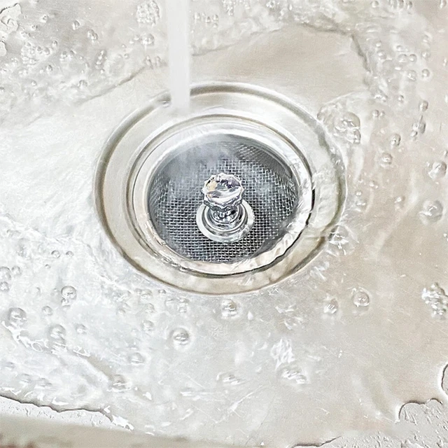 Filtro de lavabo de acero inoxidable para cocina y baño para separador de escoria doméstico.
