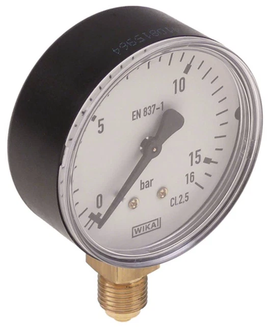 Manometro per Macchina Del Caffe' Espresso 0-16bar Ø 62mm 1/4 "