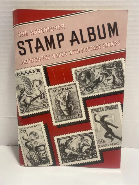 The Adventurer Stamp Album Around The World about 950 stamps