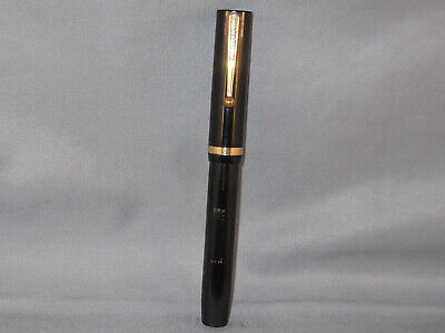 Sheaffer Vintage White Dot Flat Top Black Fountain Pen-medium point--