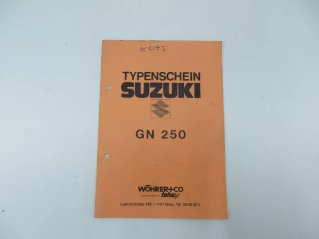 SUZUKI GN250 41A Rahmen gebraucht