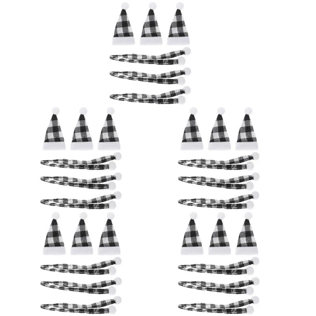 15 Juegos Navidad Mini Sombreros Bufandas Cubiertas Botellas Vino