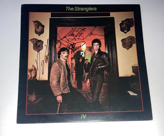 Signed The Stranglers Rattus Norvegicus Album Vinyl Full Band Rare Hugh Cornwell