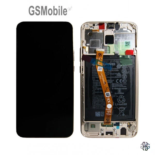 Original Display Ecran LCD Tactile Batterie Cadre Doré Huawei Mate 20 lite