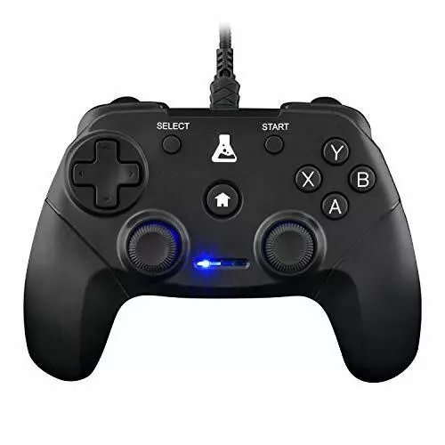 Manette Gaming PC & PS3 Filaire USB Vibrations Intégrées PC Android Noir Intense