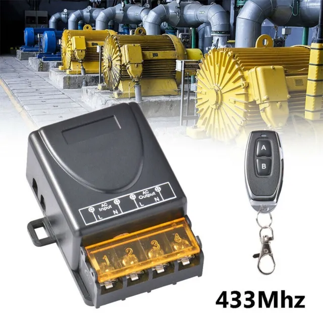 Interruttore telecomando wireless livello industriale per relè RF AC 220V 30A