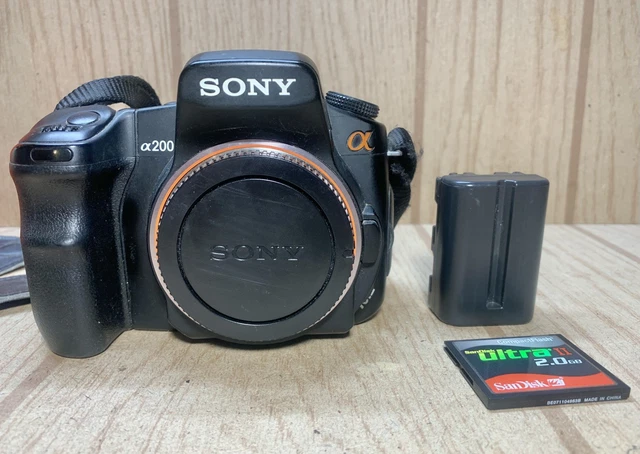 Sony Alpha 100 Dslr SONY ALPHA A100 Black Digital SLR Camera