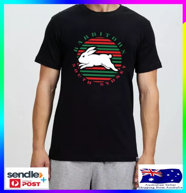 South Sydney Rabbitohs Adults Mens Boys Teens Unisex Cotton T shirt Tee Top Gift