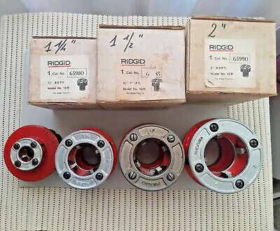 Ridgid 12R 1/2-2 INFILA AGO A MANO MANUALE A CRICCHETTO SET fino a 2" CASE IVA 