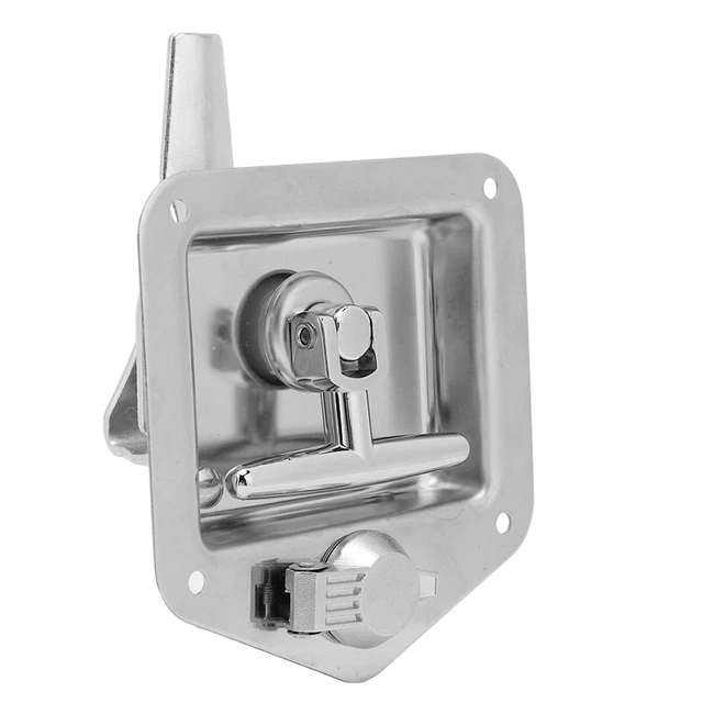 2 Pcs Truck Tool Box Latch Stainless Steel Toolbox T Handle Latch With 4 Keys