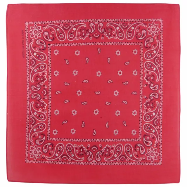 Cerise Pink Paisley Bandana Bandanna Scarf Classic Pattern With An Alternate Des