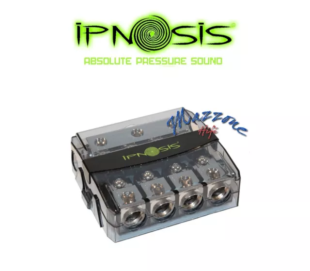 IPNOSIS IPH-S450 PORTAFUSIBILE DISTRIBUTORE 4 USCITE 50mm INCLUSI FUSIBILI AUTO