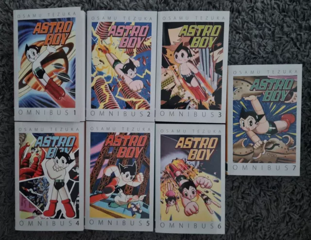 Astro Boy Manga Omnibus Volumes 1-7 Brand New Complete Set English