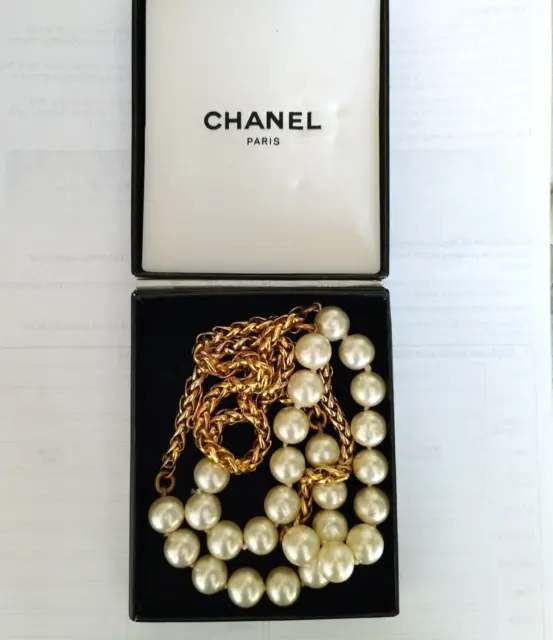 Vintage Chanel Pearl Necklace FOR SALE! - PicClick UK