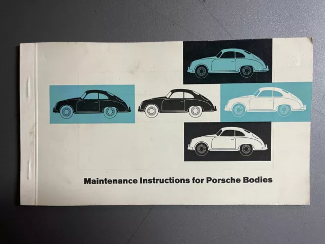 1955 Reutter Porsche Maintenance Showroom Sales Brochure, Prospekt - RARE!! VG+