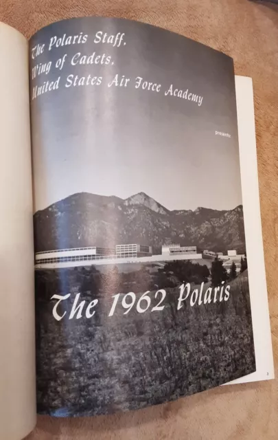 USAFA 1962 United States Airforce Acdemy Year Book, narrative history & photos 2