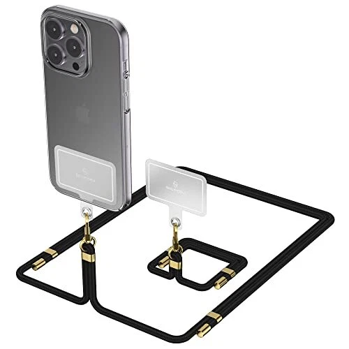 Cell Phone Lanyard for Phone Case with Adjustable Strap,Key & ID Holder - 2 Pack