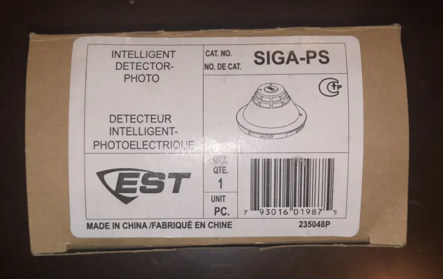 EDWARDS EST SIGA-PS. Brand New SIGA PS Photoelectric Smoke Detector
