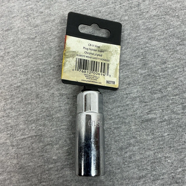 GREAT NECK 5/8 Inch Spark Plug Socket 3/8 Drive 6-Point SPS58 $11.40 ...