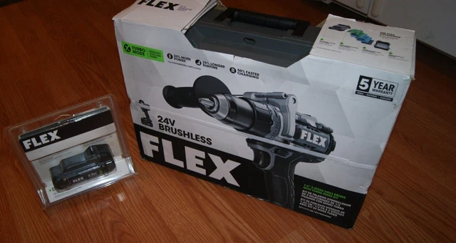 Flex Fx1171T-2B 1/2"  Brushless Drill Driver/Turbo Mode  Extra Battery