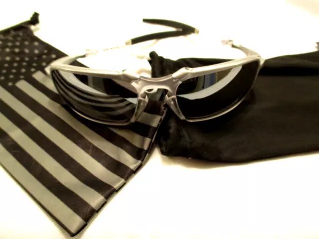 Oakley X Metal Badman Sunglasses X Ti Asian Oo6035-03 Chrome Iridium Polarized