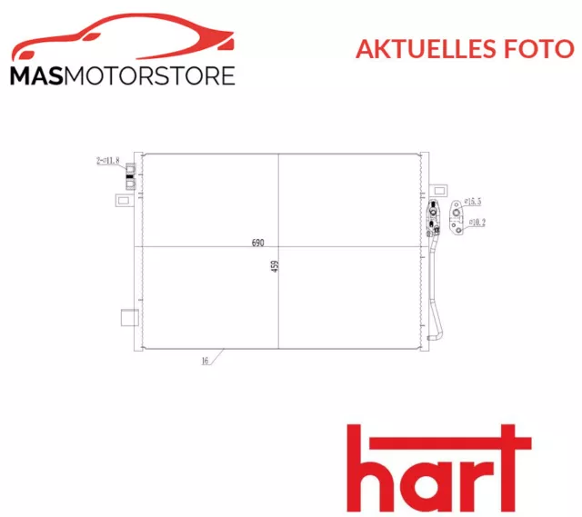 Kondensator Klimaanlage Hart 619 544 H Neu Oe Qualität