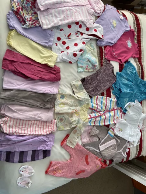 Huge Age 3-6 Month Girls Summer clothes Bundle Inc Sunhat & Monsoon Swimsuit
