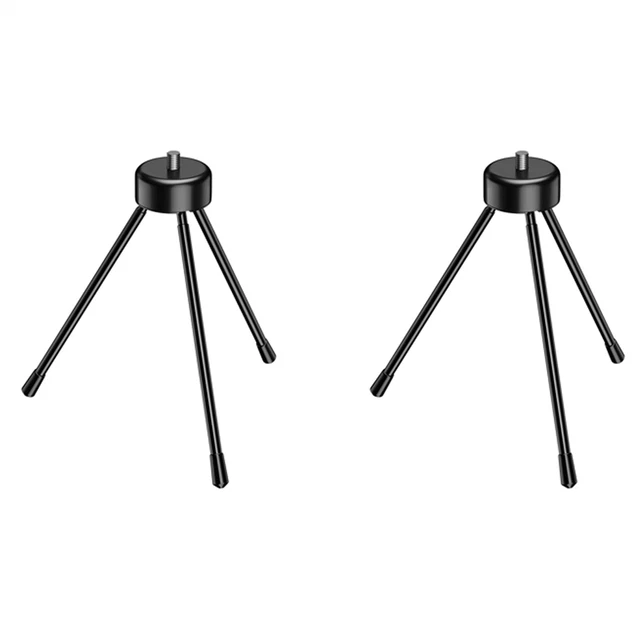 2X  Trépied en Métal, Trépied de Bureau avec Vis 1/4 Pouces, Adapté Aux Pro1015