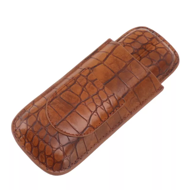 Cigar Case Holder Portable 2 Finger Cigar Case For Anniversary Gifts GS0