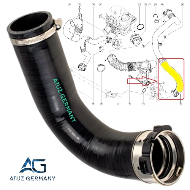 TUYAU TURBO DURITE DE SURALIMENTATION pour RENAULT MASTER III 2.3 dCi