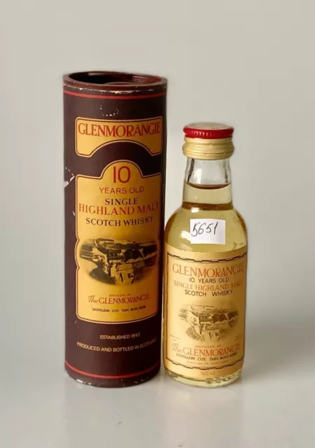 Glenmorangie - Single Highland Malt Scotch Whisky 10 y miniature 5 CL + Box - CO