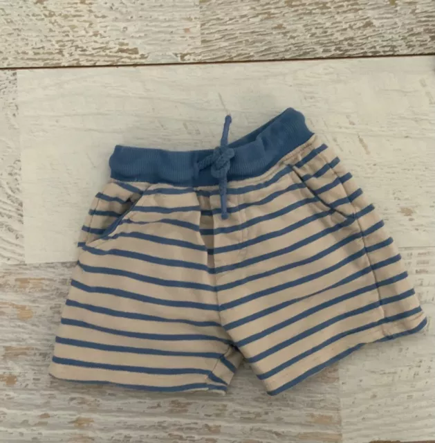 Purebaby baby boys Sz 6-12 mths shorts stretch organic cotton elastic waist