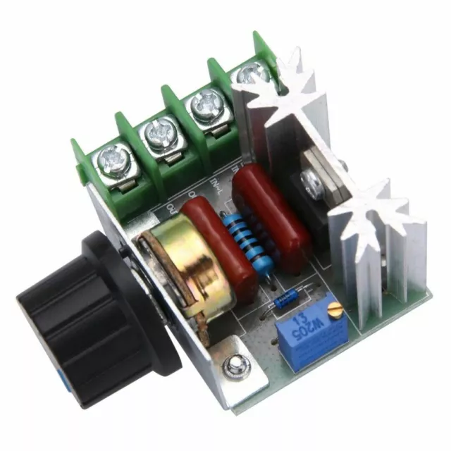 Variateur de vitesse moteur Dimmer AC 220 V 2000 W Regulateur Tension Voltage FR