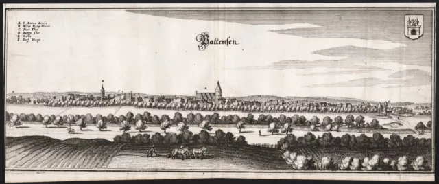 Pattensen b. Hannover Niedersachsen Kupferstich Merian 1650