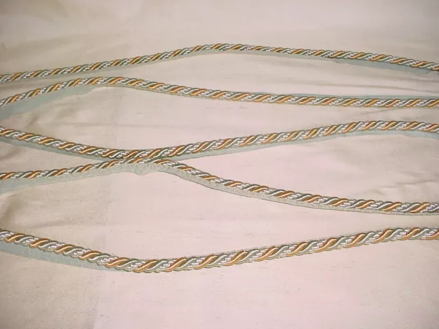 12Y Kravet Lee Jofa Silversage Brass Gold Cording Upholstery Trim