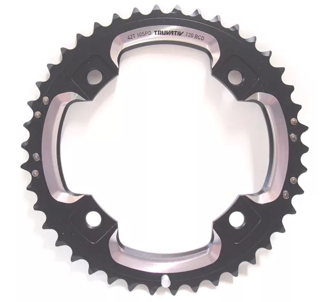 Sram Truvativ MTB 42T Chainring S2 BCD 120mm Short Pin For BB30, X0/X9/X7 Black