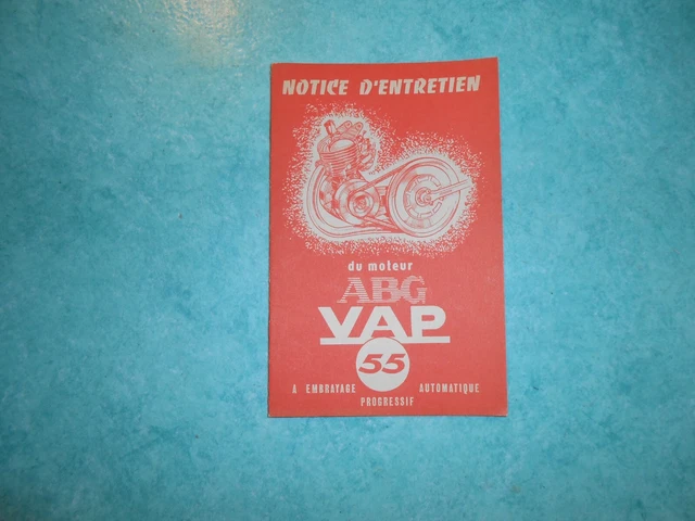 Notice Manuel Moteur ABG VAP 55 Notice D'entretien Moteur ABG VAP 55 Avec  Embrayage Automatique