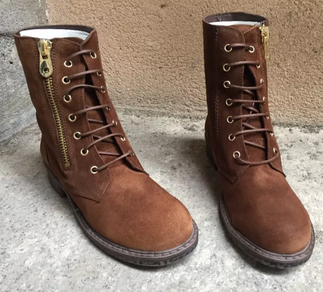 Destockage Neuf Boots Marque Maria Jaen Cuir Marron @ T 41 @ 89€ @ N1021