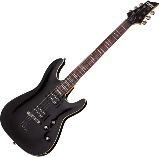 Schecter Omen-6 Electric Guitar in Gloss Black Finish