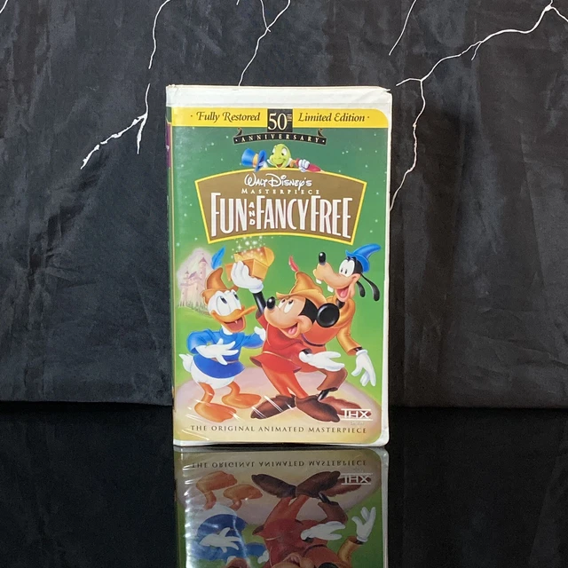 DISNEY FUN AND Fancy Free VHS 1997 Clamshell Fully Restored 50th Disney fun and fancy free vhs 1997 clamshell fully restored 50th