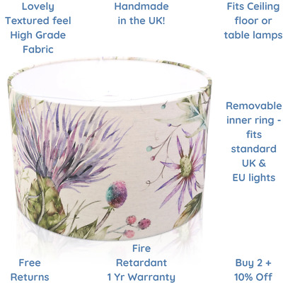 Voyage Maison Varys Flower Lampshade for ceiling light table purple floral UK