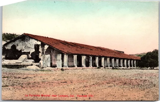 La Purisima Mission Near Lompoc California CA Outside Building Postcard