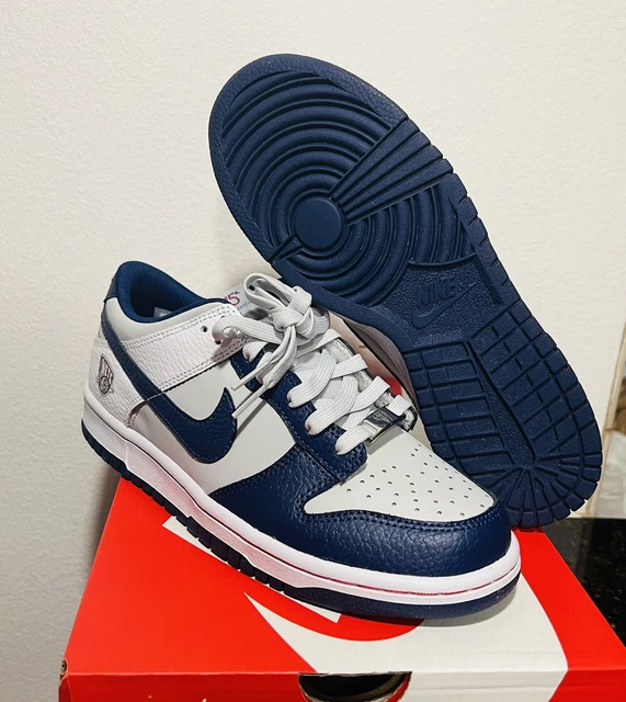 Size 6.5Y/8W NEW Nike Dunk Low EMB 75th Anniversary Brooklyn Nets (GS) Playoffs Size 6.5Y/8W NEW Nike Dunk Low EMB 75th Anniversary Brooklyn Nets (GS) Playoffs