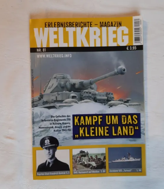 Weltkrieg  Erlebnisberichte  Magazin Nr. 81