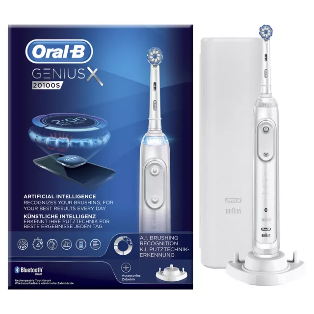 Oral-B® Genius X 20100S Spazzolino Elettrico Bianco