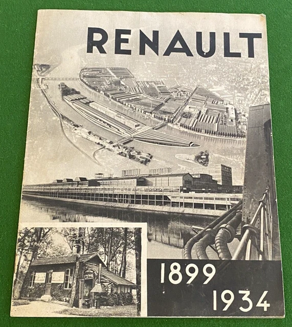 RARE DOCUMENTATION des Usines RENAULT Octobre 1933 EUR 19,00